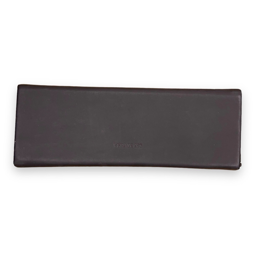 BLACK VERA WANG HARD SHELL EYEGLASS CASE VELOUR LINED CLASSIC